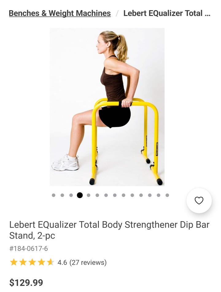 Lebert Equalizer Dip Bar Stand (2-pc) - photo 4