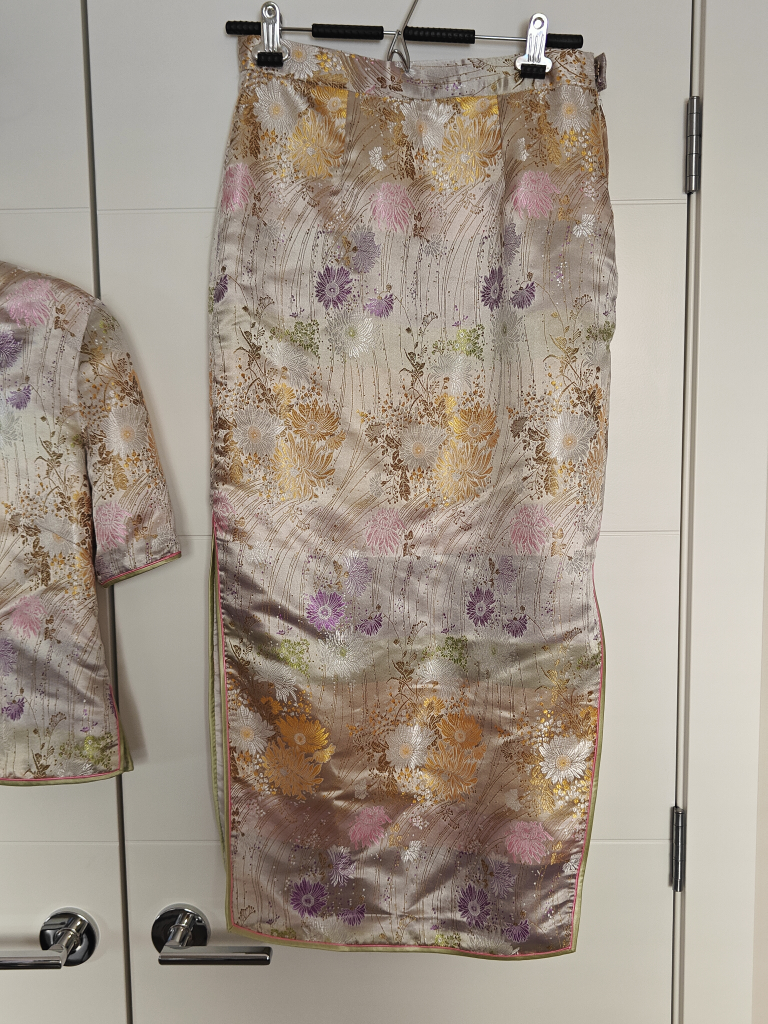 Women Chinese Cheongsam Qipao Dress Jacket & Skirt - Small - photo 3