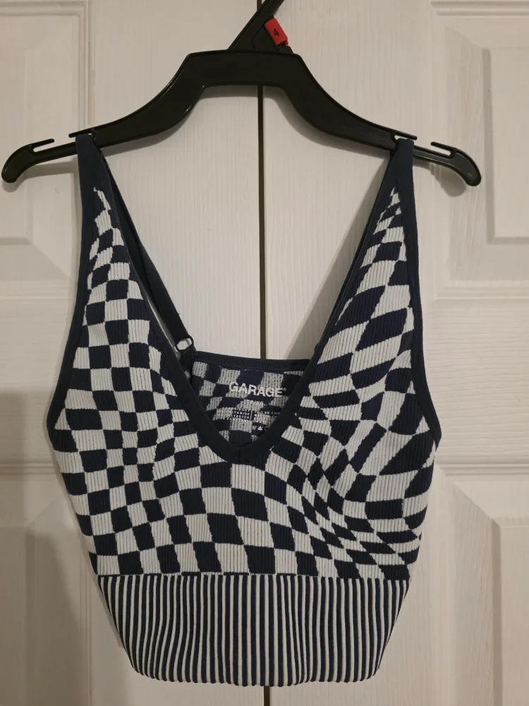 Crop tank blue thumbnail