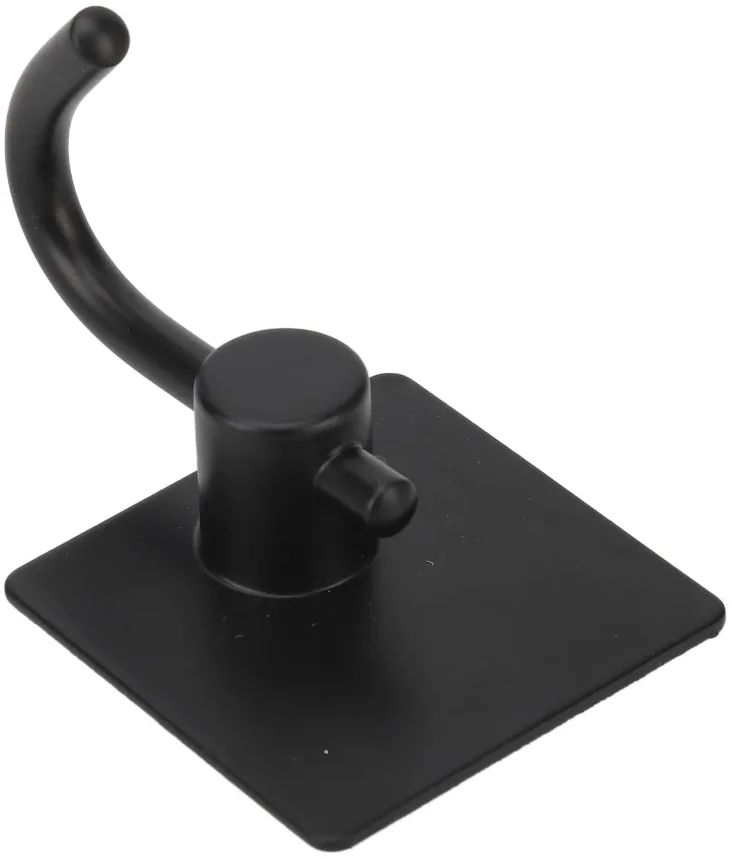 Black Adhesive Wall Hooks (Set of 4) image indicator(3)