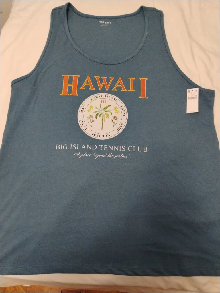 "🥕*Hawaii Tank Top ""Thrifty Pick" Old Navy thumbnail