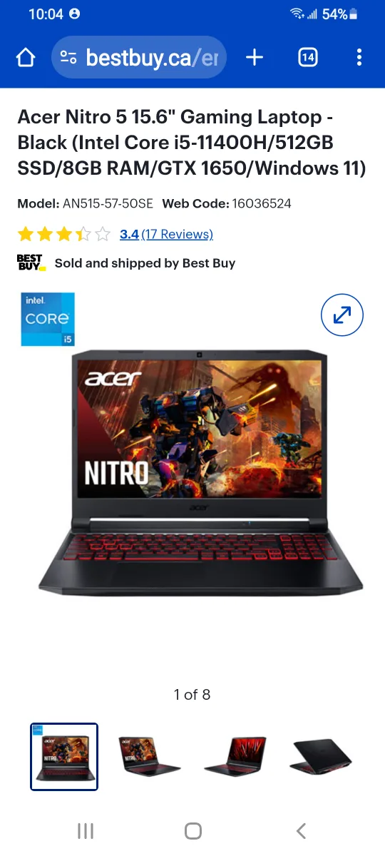 Brand New Acer Nitro 5 AN515 thumbnail