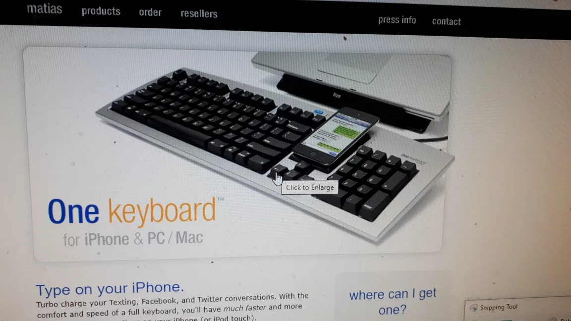 Matias One Keyboard for iPhone/PC/Mac🇨🇦 🍁 thumbnail