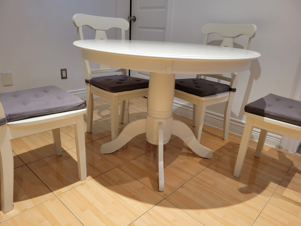 DHP Aubrey 5-Piece Dining Set - White - photo 2