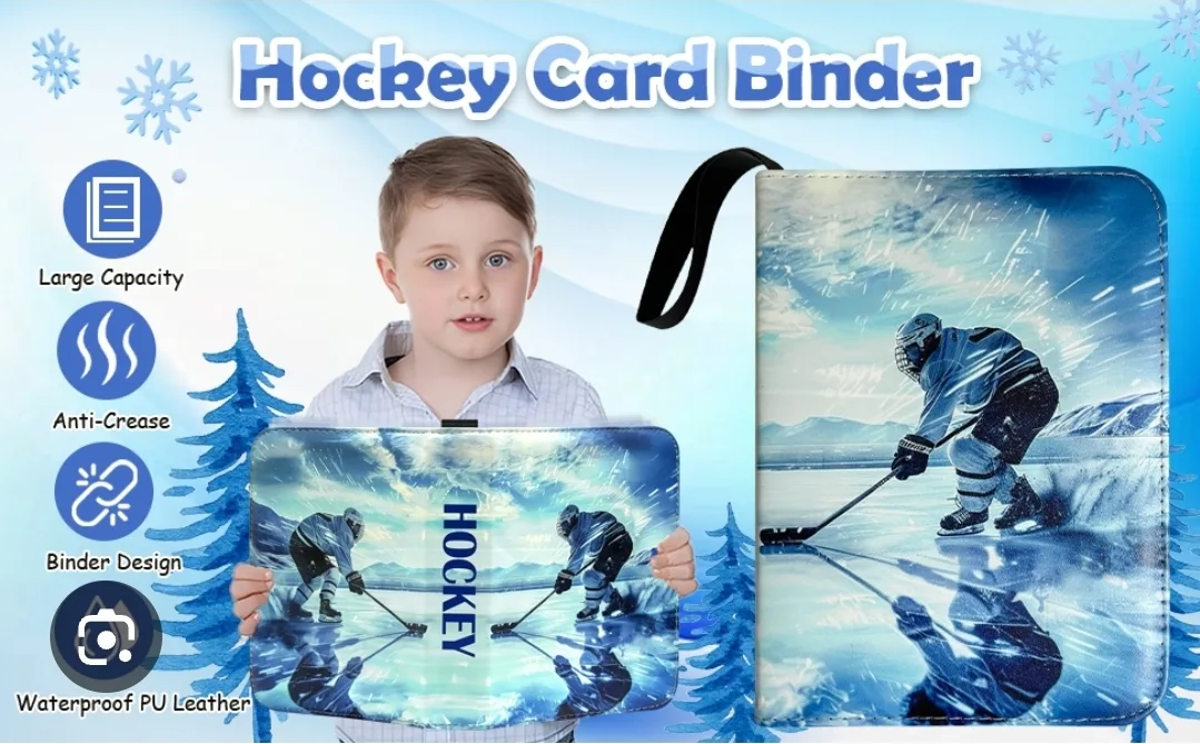 9-Pocket Hockey Card Binder - Holds 900 Cards thumbnail