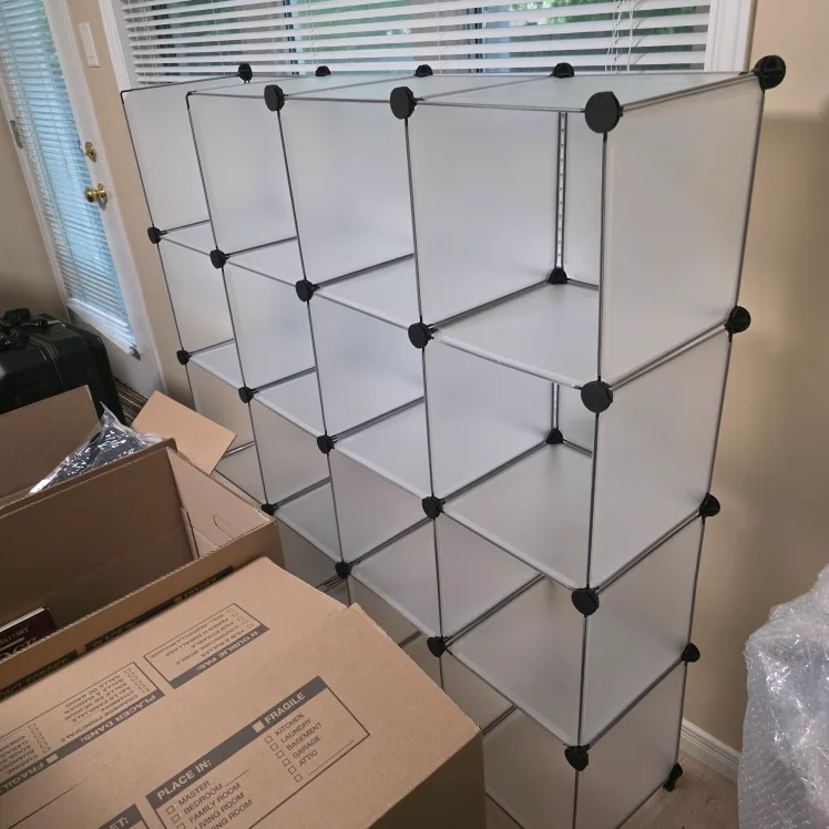 Modular Cube Storage Organizer, White (20 cubes) thumbnail