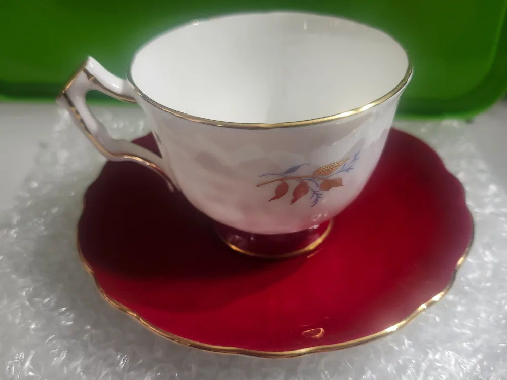 Aynsley Bone China Cup and Saucer Set thumbnail