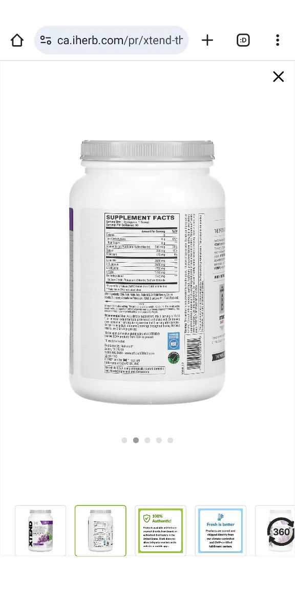 XTEND® The Original 7G BCAA - 90 Servings image indicator(5)