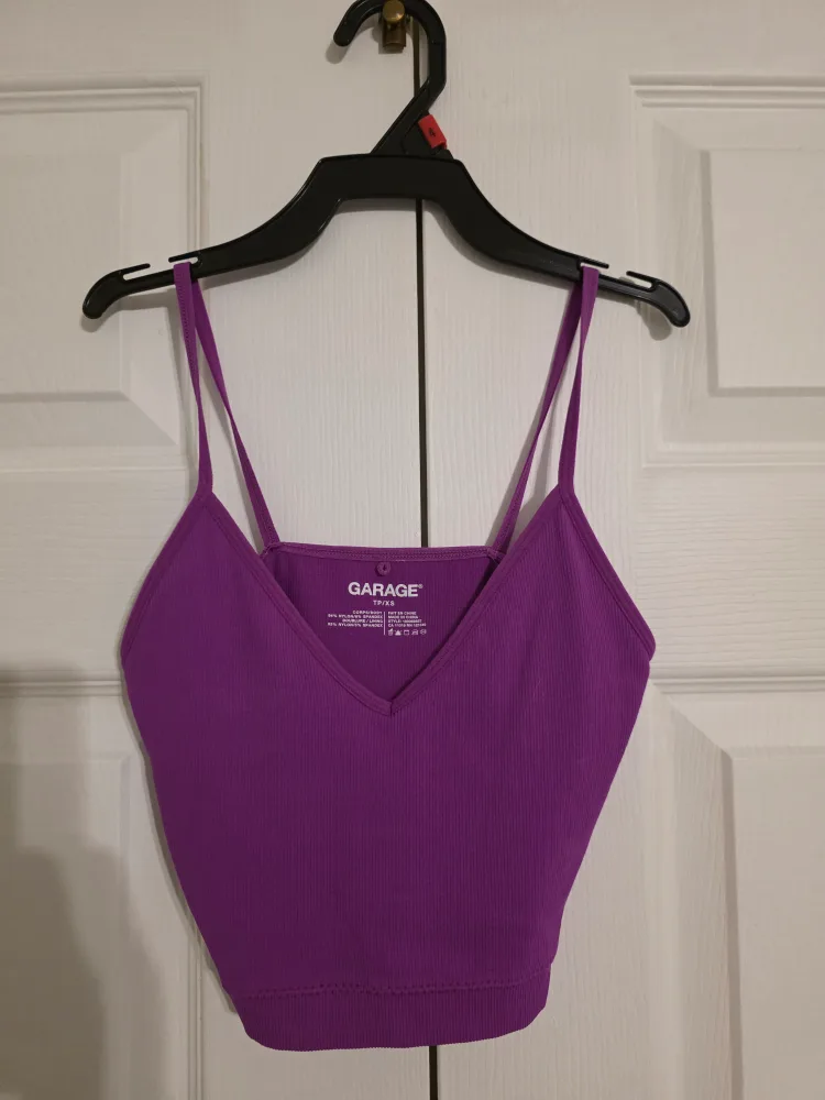 Crop tank purple thumbnail