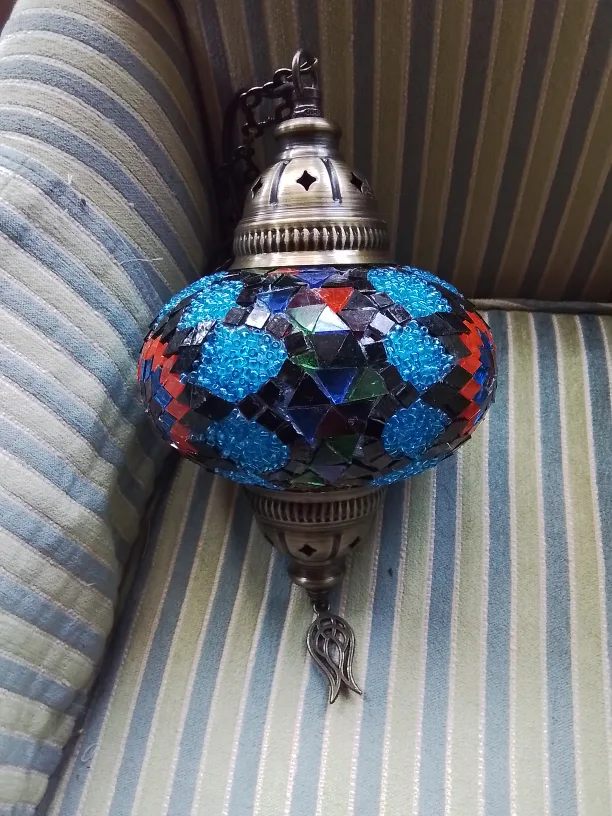 Mosaic Turkish Hanging Lamp image indicator(3)