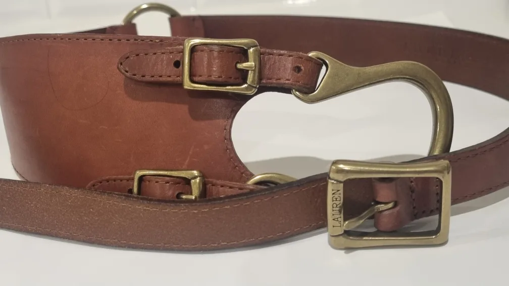 Ralph Lauren Brown Leather Belt thumbnail
