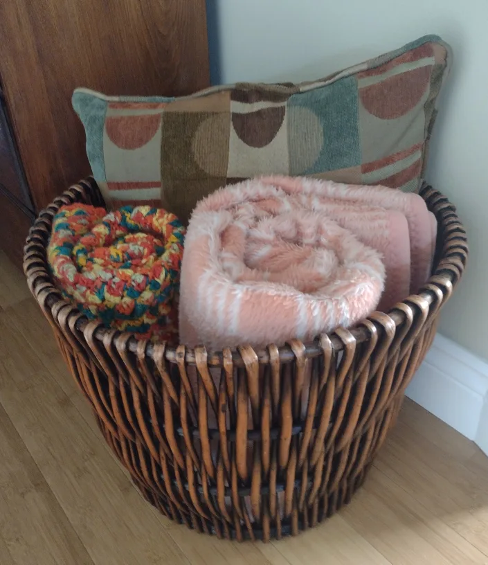Wicker Basket, XLarge , Storage or Decor thumbnail