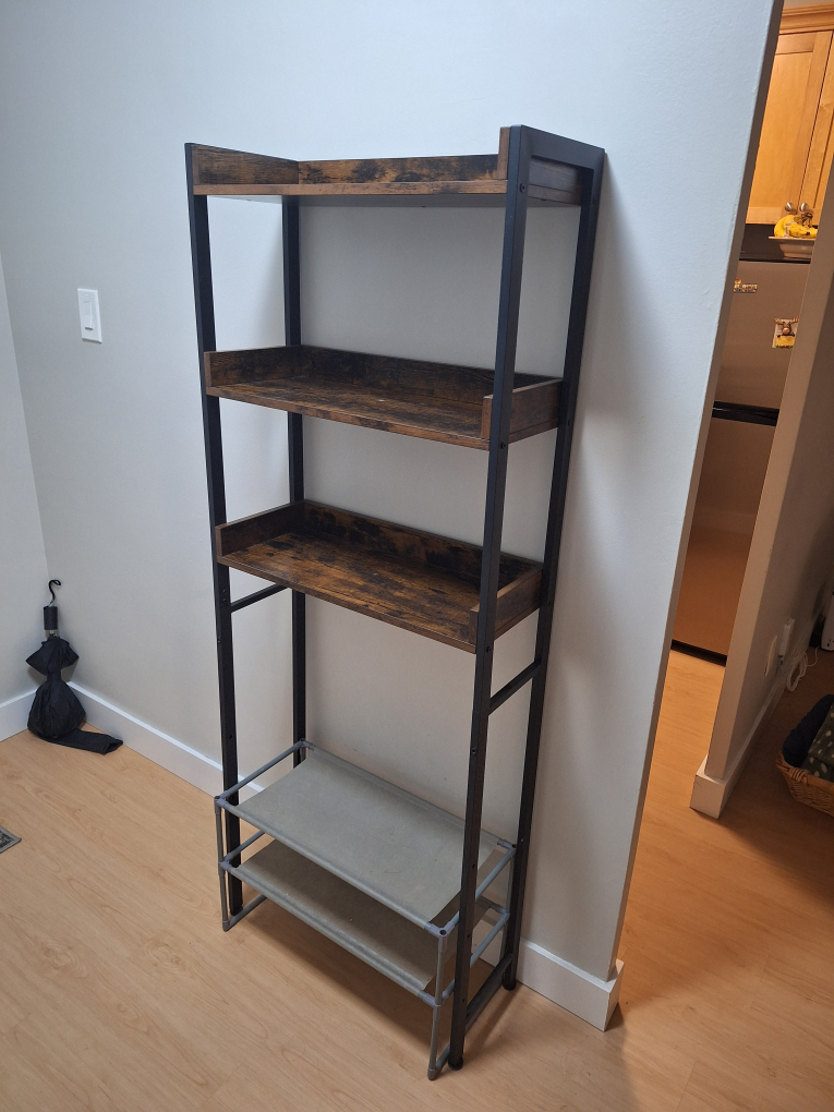 Industrial Style 4-Tier Shelf - photo 2