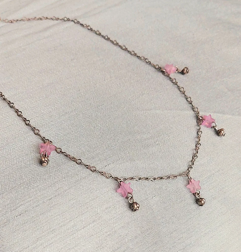 Pink Star Charm Necklace thumbnail