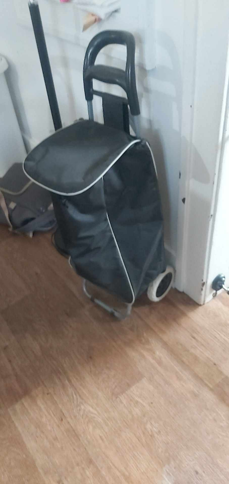 Black Shopping Trolley Cart