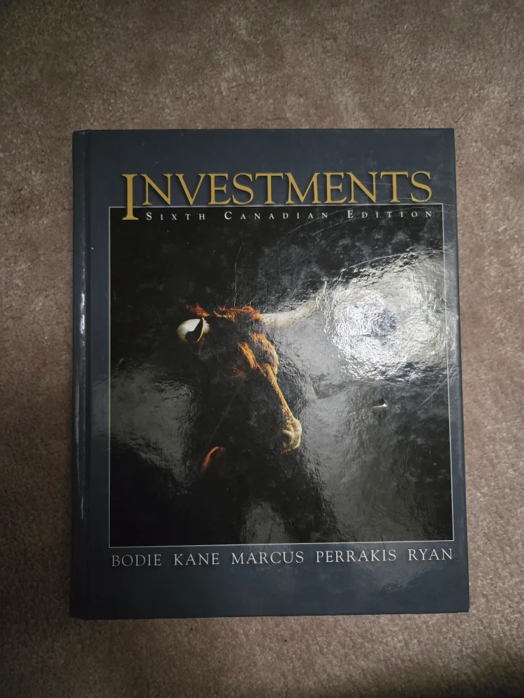 Investments Sixth Canadian Edition thumbnail