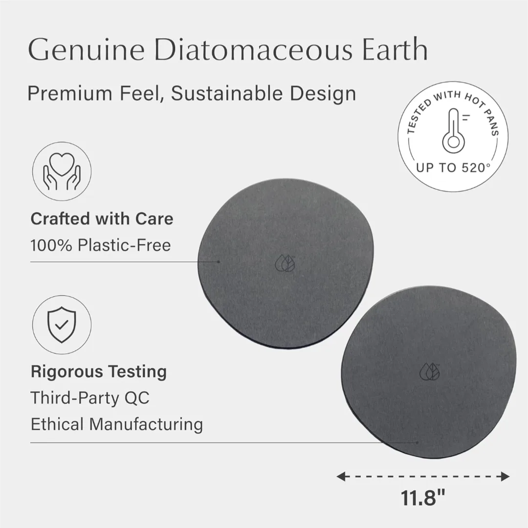 Dorai Stone Plant Pot Saucer (water absorbing) - 2 Large image indicator(4)