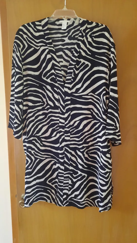 H&M Zebra Print coverup/dress - Sz US 10 thumbnail