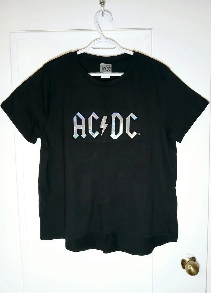 Men Large AC/DC Black T-Shirt thumbnail