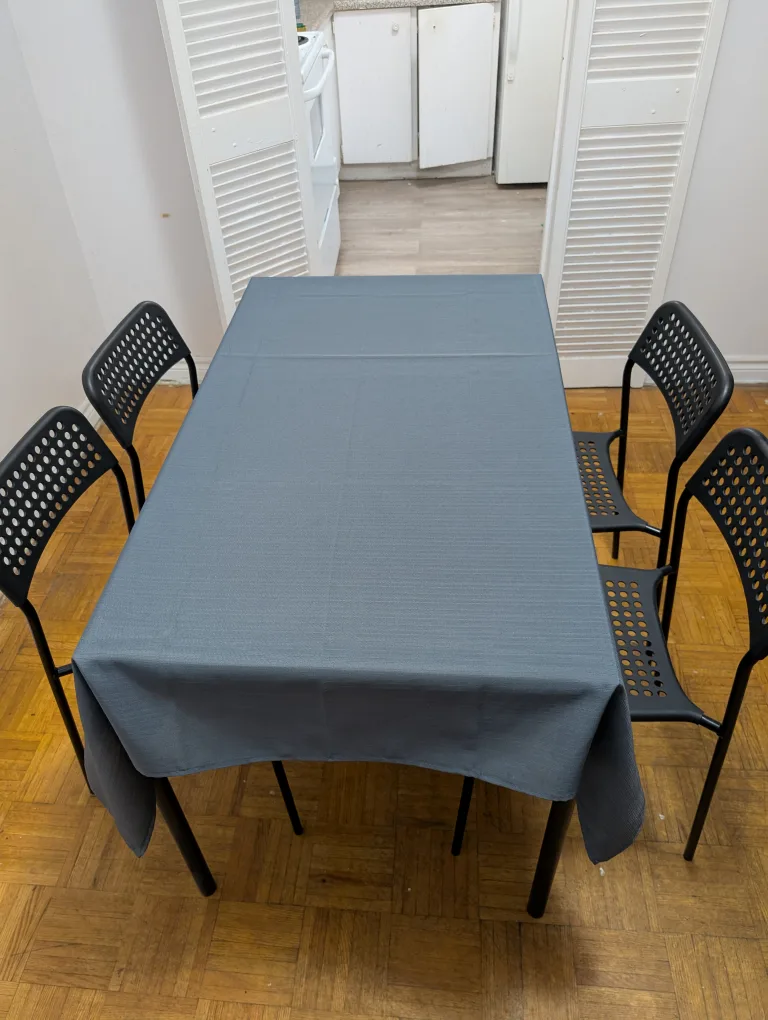 IKEA Lisabo Table & 4 Adde Chairs thumbnail