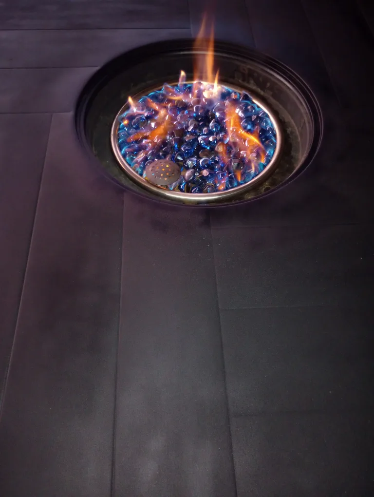 Outdoor Dining Table with Fire Pit & 6 Chairs image indicator(10)