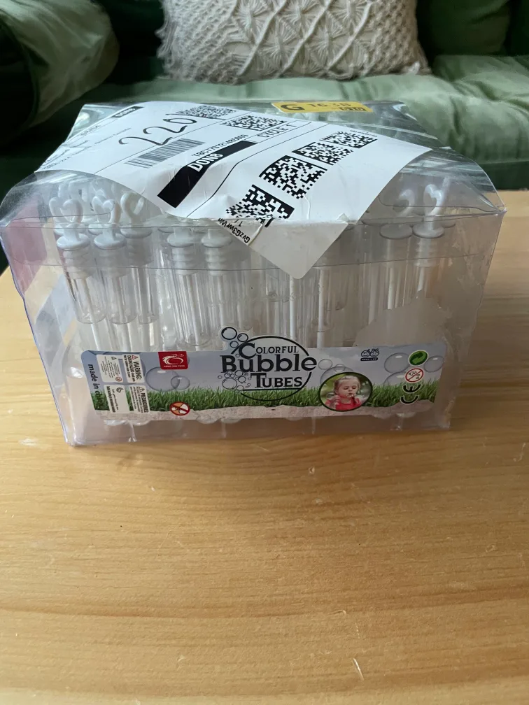 Heart Shaped Bubble Tubes - New in Box thumbnail