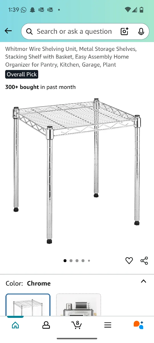 Sturdy Wire Shelving Unit thumbnail