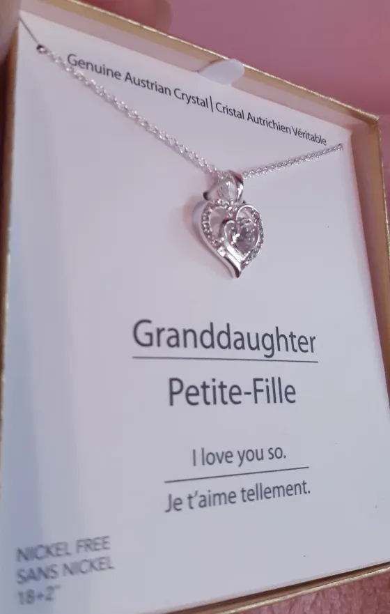 Granddaughter Heart Necklace - New in Box! thumbnail