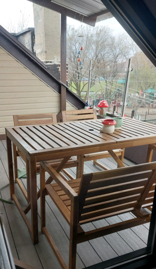 IKEA NÄMMARÖ Outdoor Table, Light Brown Stained - photo 2