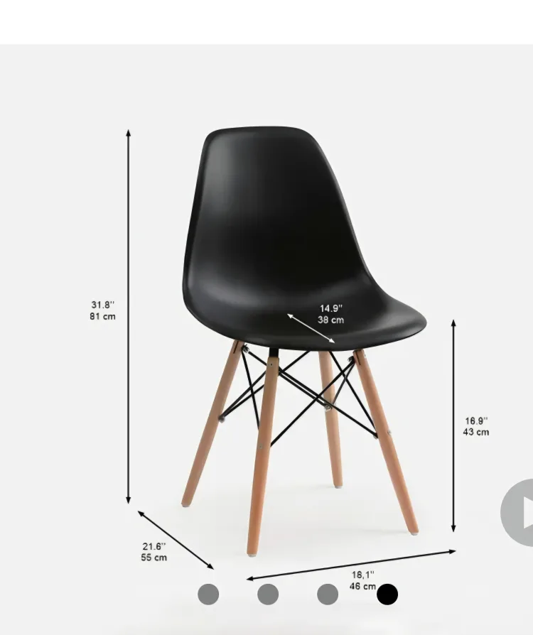 Set of 6 x Dining Chairs (Structube) image indicator(3)