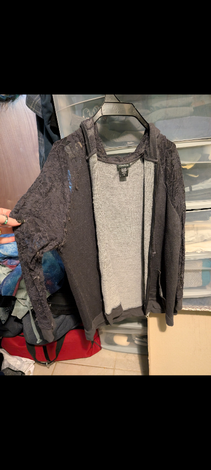 Torrid Lace Sleeve Hoodie