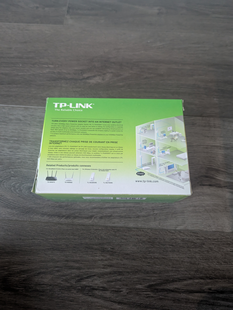 TP-Link AV500 Nano Powerline Adapter Starter Kit - Like New - photo 5