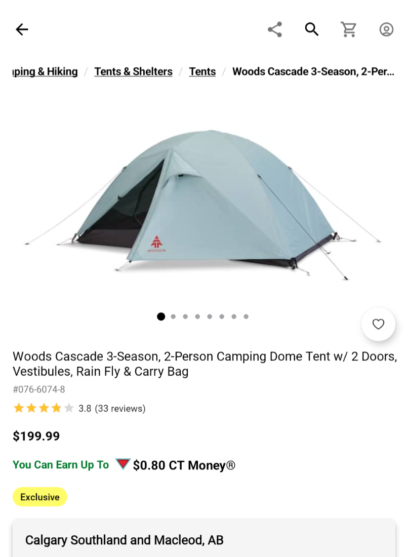 Woods Cascade 2-Person Camping Tent - photo 3