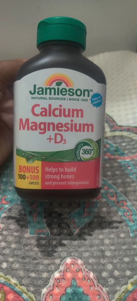 Jamieson Calcium Magnesium + D3 - 200 Caplets thumbnail