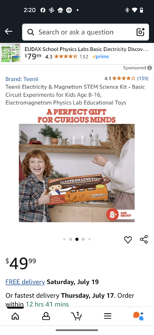 Teeni Electricity & Magnetism STEM Science Kit - Ages 8-16 - photo 5