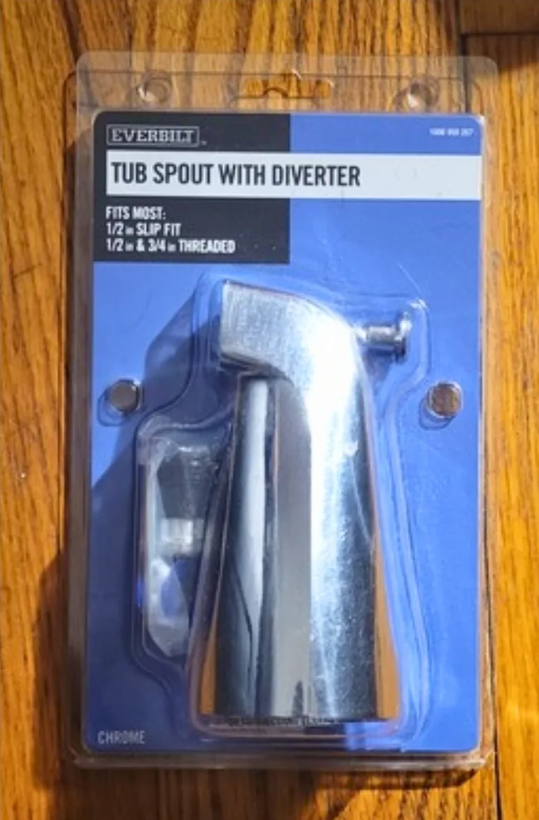 ShineFlow: Chrome Tub Spout with Diverter thumbnail