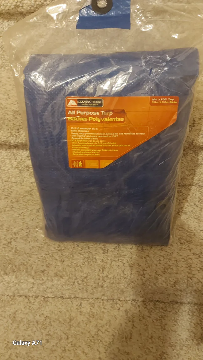 New Ozark Trail All Purpose Tarp 10ft x 20ft thumbnail