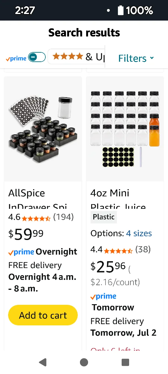 AllSpice InDrawer Spice Rack (24 Jars with Labels) image indicator(3)