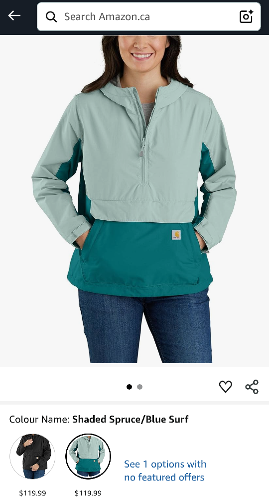 Carhartt Women's Pullover Jacket, Size L - photo 4