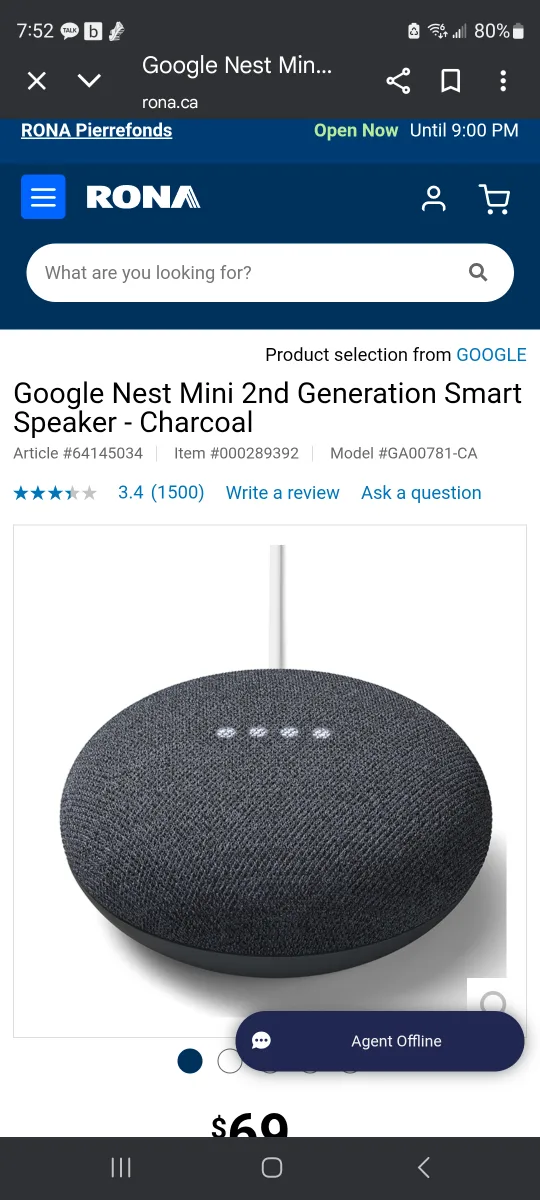 (NEW)Google Nest Mini 2nd Gen Smart Speaker image indicator(3)