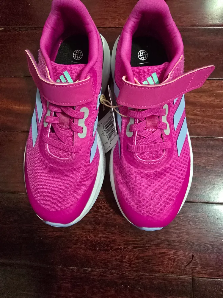 New Adidas Pink Running Shoes - Size 1Y thumbnail