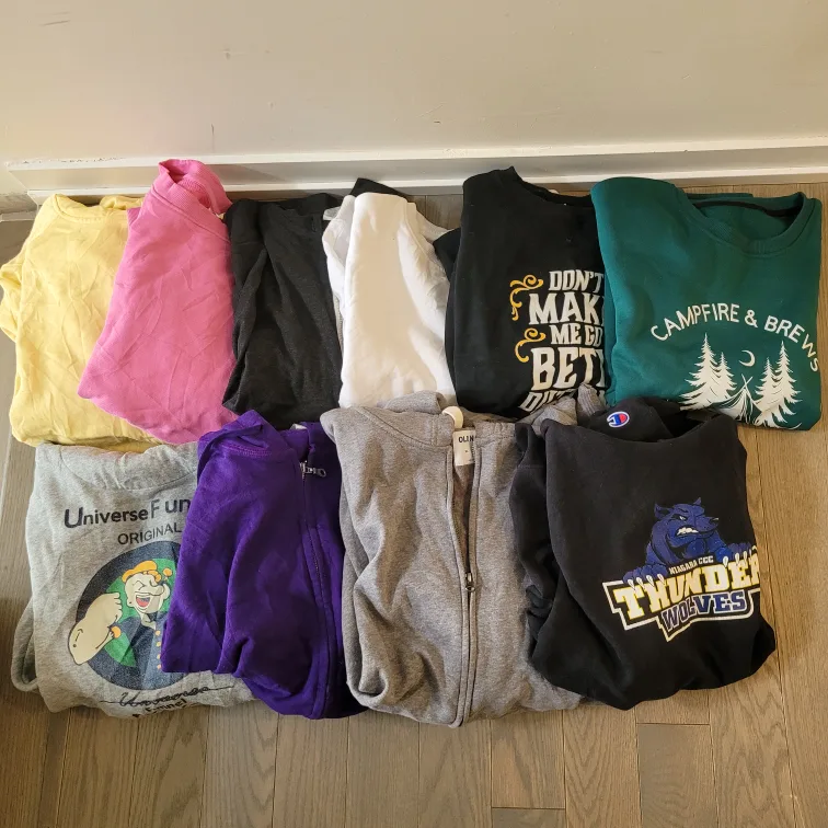 10pcs Lot Hoodies Sweatshirt Mix Large XL thumbnail
