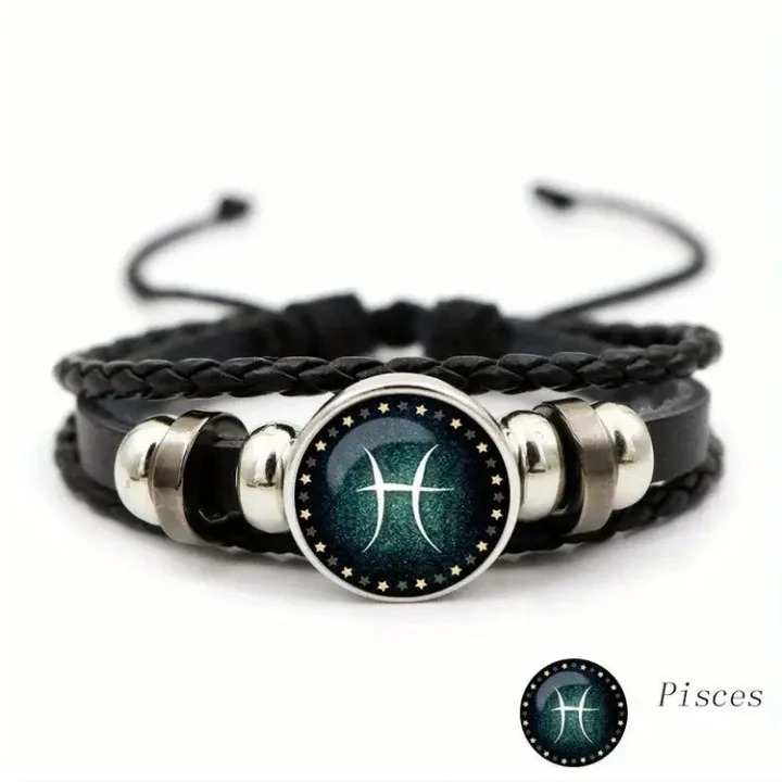 Vibrant Pisces Zodiac Sign Bracelet thumbnail