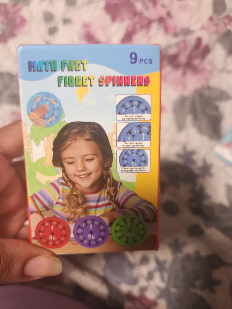Math Fact Fidget Spinners - 9 pcs thumbnail