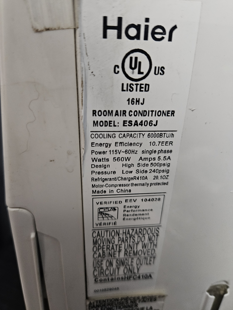 Haier ESA406J Room Air Conditioner - photo 4