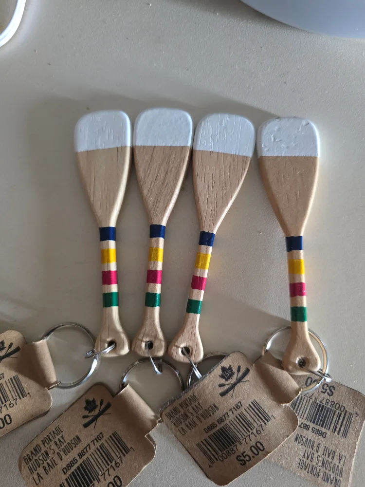 Grand Portage Paddle Keychain Hudsons bay - New thumbnail