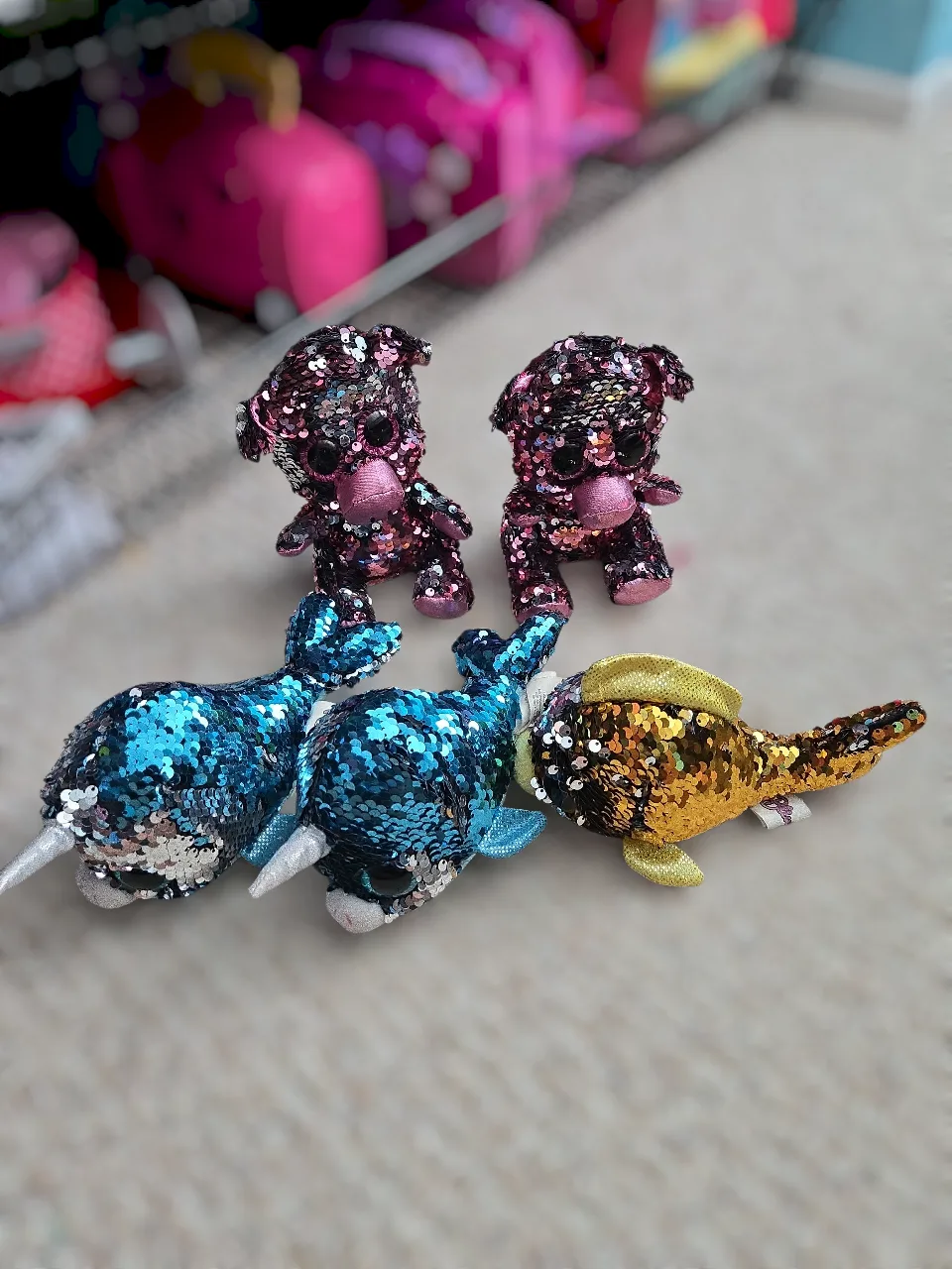 Bling plush sequin stuff toys image indicator(3)