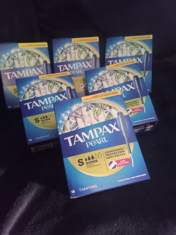 Tampax Pearl Super Tampons, 18 count thumbnail