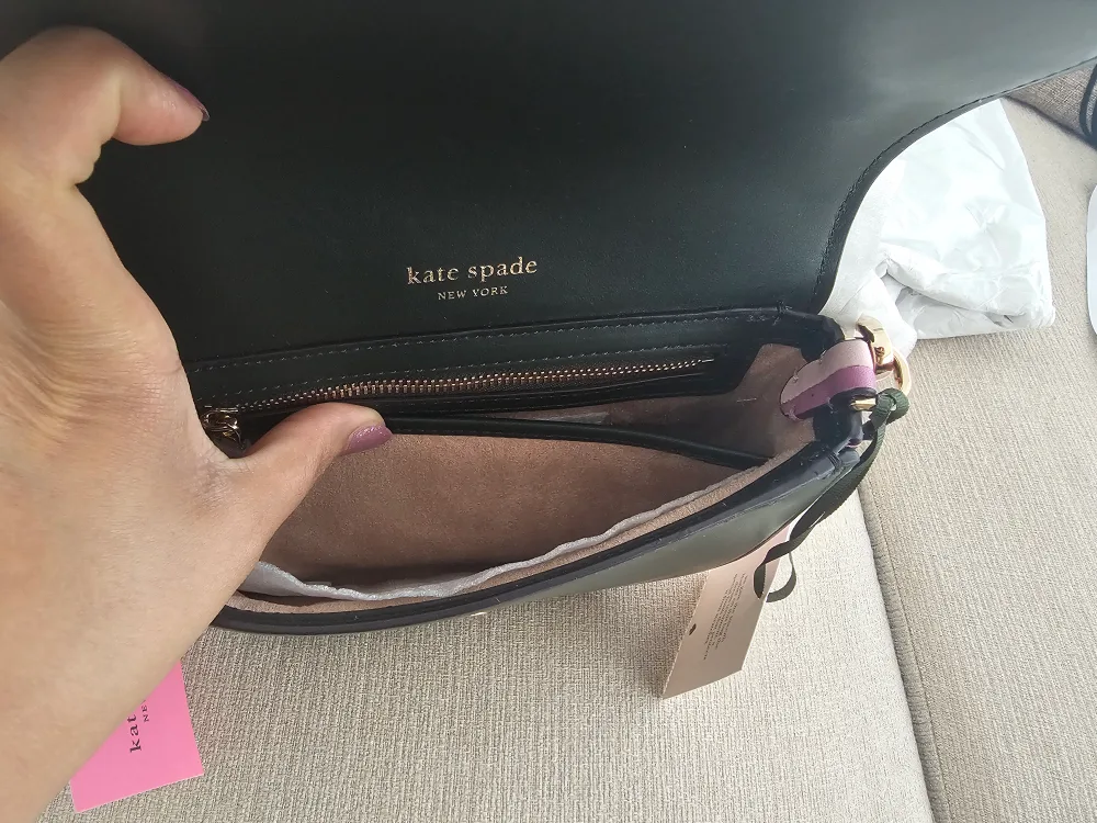 Brand New Kate Spade Green Leather Crossbody Bag image indicator(6)