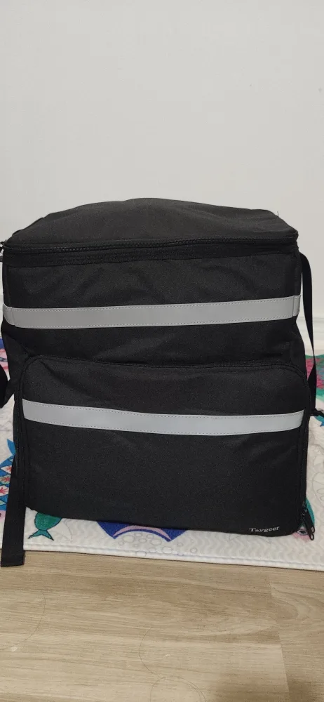 Taygeer Insulated Food Delivery Bag - Black thumbnail